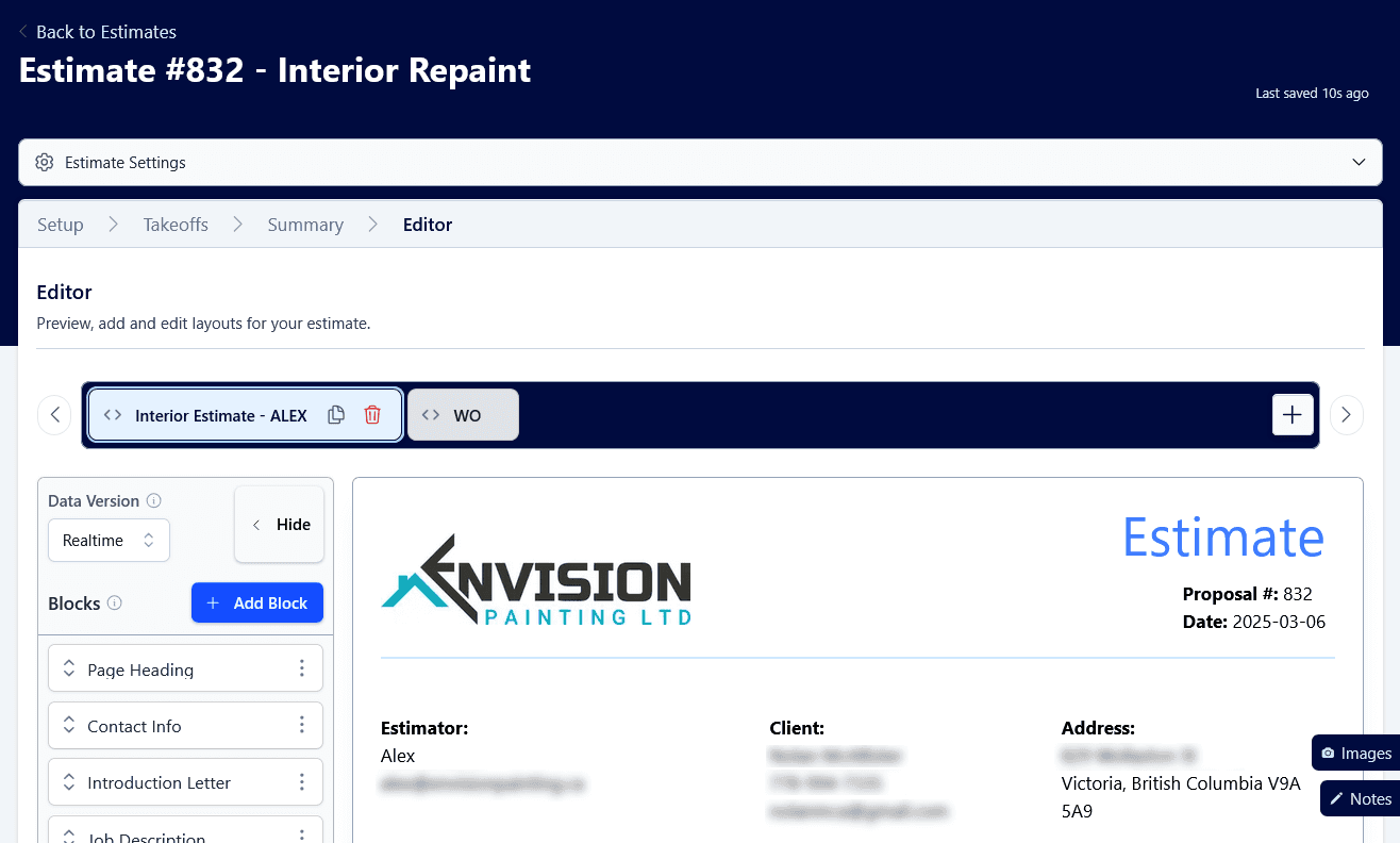 Project management view